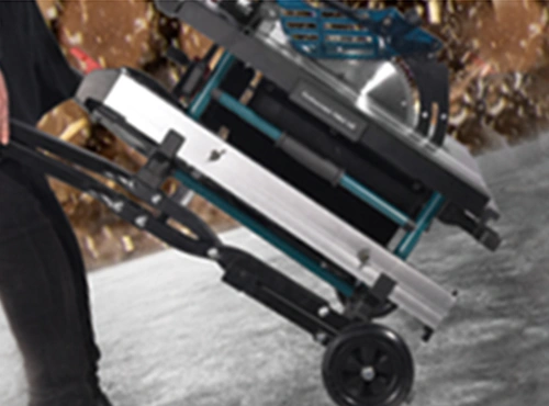 Soporte plegable con ruedas, fácil de transportar.